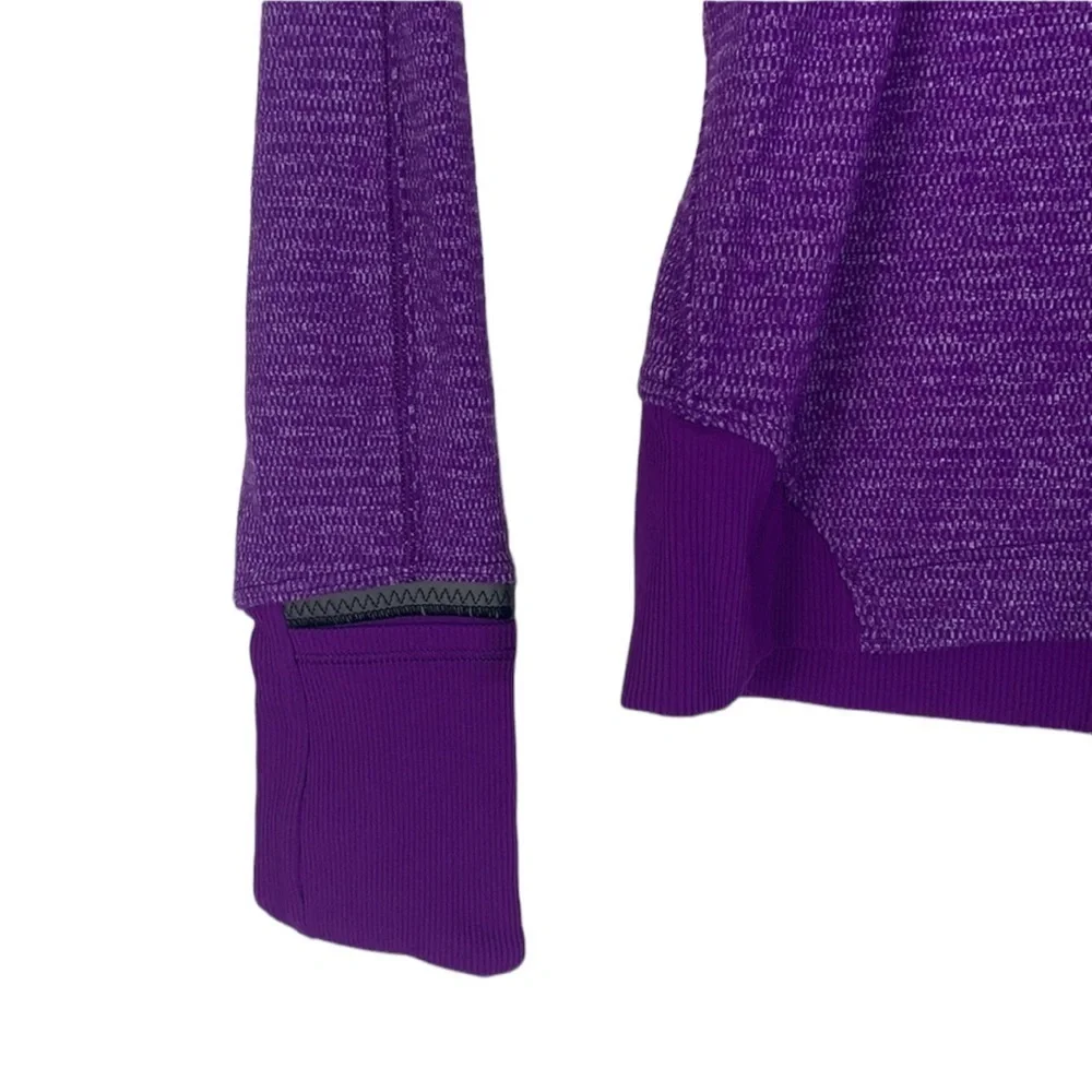 - Lululemon Runderful Violet Purple 1/2 Zip Rulu Pullover Top - Picture 12 of 15